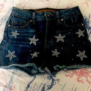 Joes Star studded denim shorts